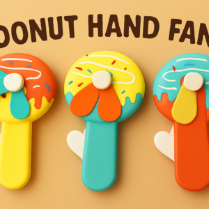 Handheld Donald Shape Toy Fan for Kids