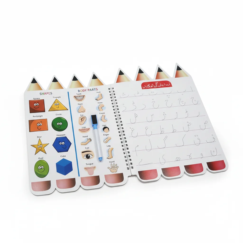 Reusable Kids Learning Workbook