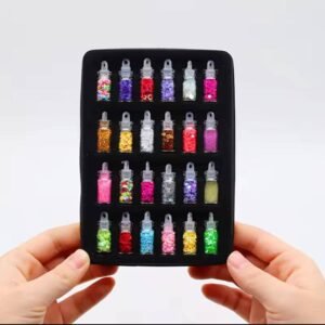 DIY Starry Nail Art Kit, Nail Decals, Glitter Jar Art kit Features a Selection of Starry Nail Stickers