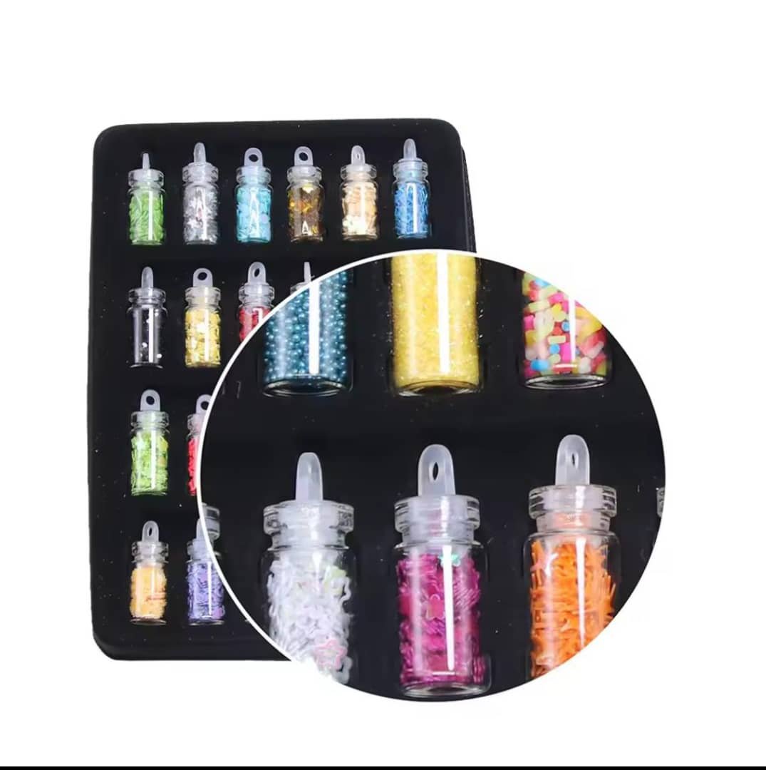DIY Starry Nail Art Kit, Nail Decals, Glitter Jar Art kit Features a Selection of Starry Nail Stickers - Image 4