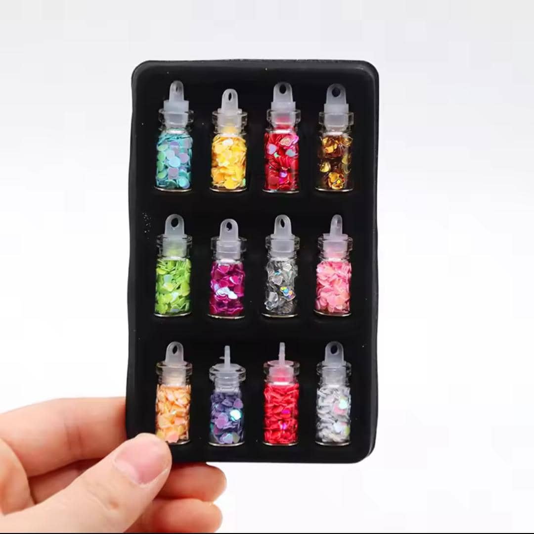 DIY Starry Nail Art Kit, Nail Decals, Glitter Jar Art kit Features a Selection of Starry Nail Stickers - Image 3