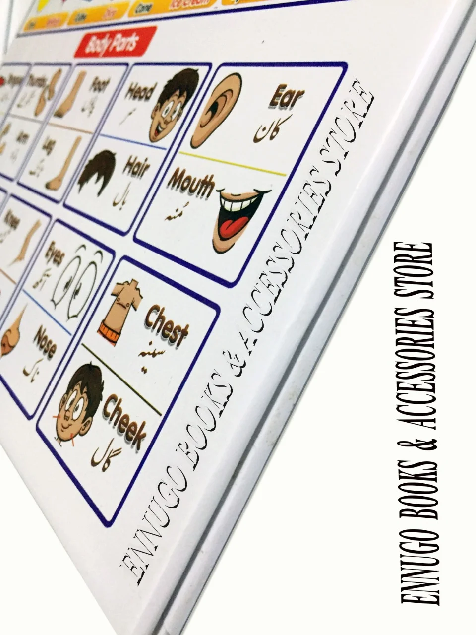 Foldable Kids Alphabet Education Whiteboard with Picture Vocabulary - Image 3