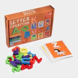 Wooden Alphabet Letter Cognition Cards for Kids