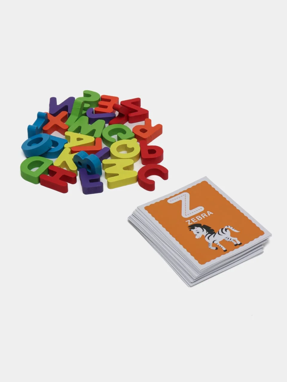 Wooden Alphabet Letter Cognition Cards for Kids - Image 2