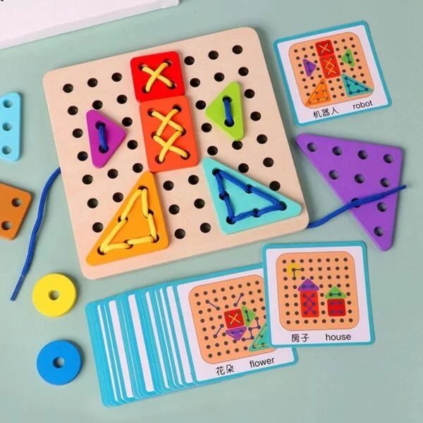 Wooden Fun Roping Game for Kids - Image 3