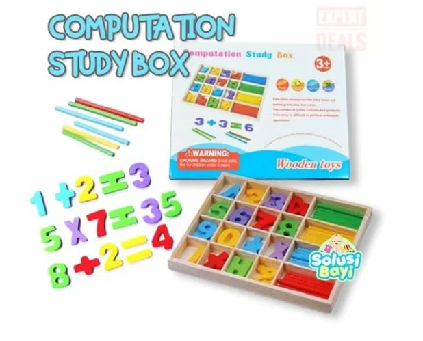 Wooden Computation Study Box for Kids - Image 2