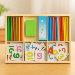 Wooden Multifunctional Learning Box for Kids –