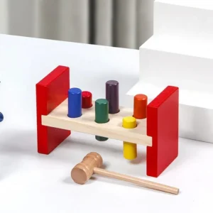 Wooden Pounding Bench Hammer Toy for Kids