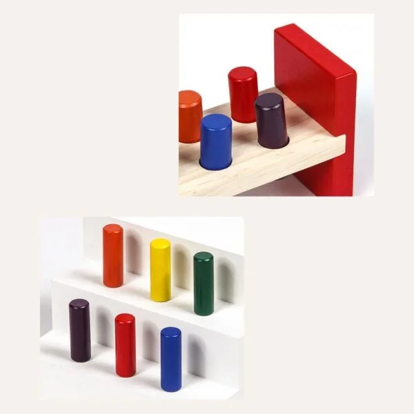 Wooden Pounding Bench Hammer Toy for Kids - Image 2