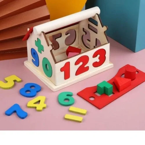 Wooden Number House Learning Toy for Kids
