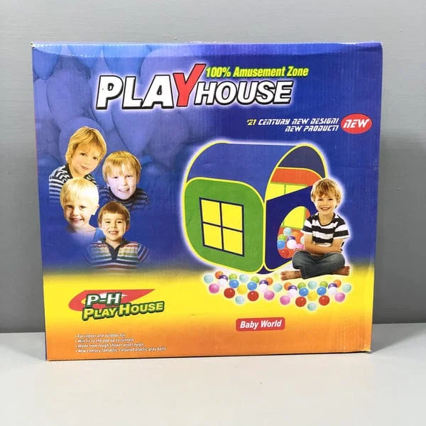 Play House Pop-Up Tent for Kids with 50 Colorful Balls - Image 2