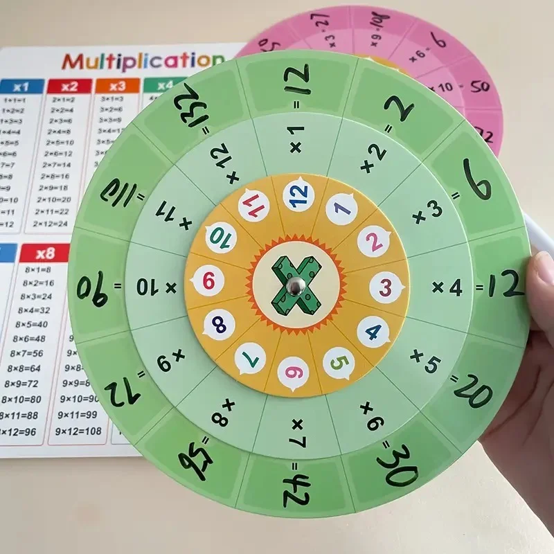 3-in-1 Kids Learning Kit – CVC Word Builder & Multiplication Turntable Game - Image 6