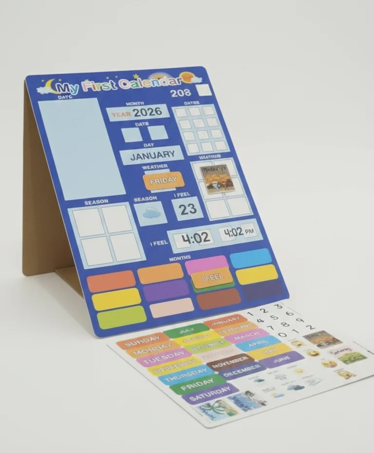 My First Calendar for Kids – Daily Learning & Routine Board