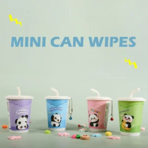 Panda Mini Makeup Wipes Can